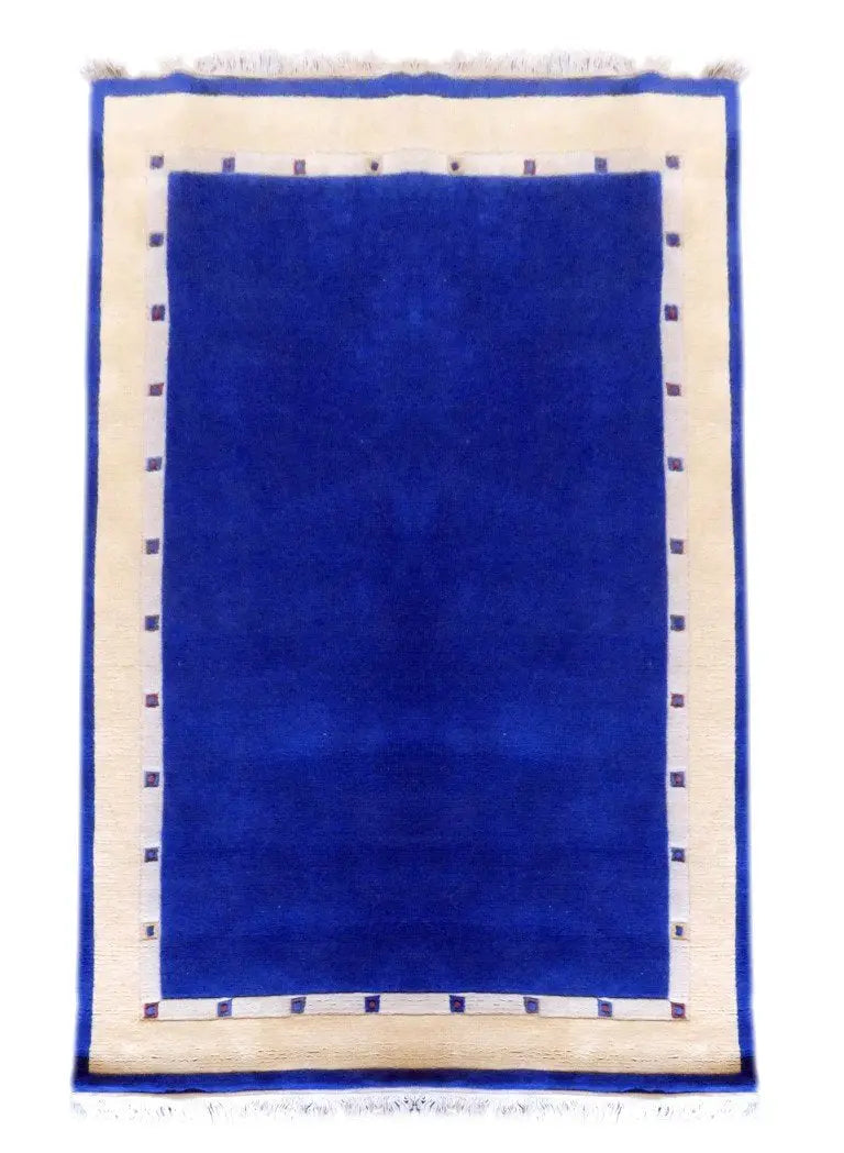 One Of The Kind Indian Hand-Knotted Gabbeh Rug 6'6" X 4'9"